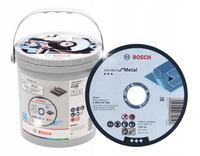 BOSCH TARCZA KORUNDOWA DO METALU 125x1mm (100szt) Wiaderko