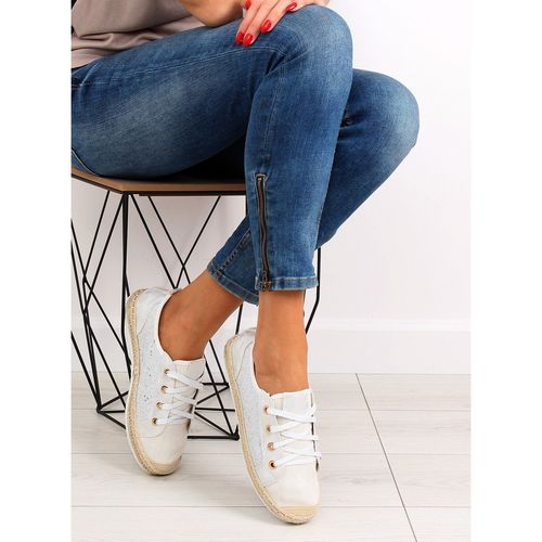 Trampki espadryle sznurowane białe white r.37 na Arena.pl
