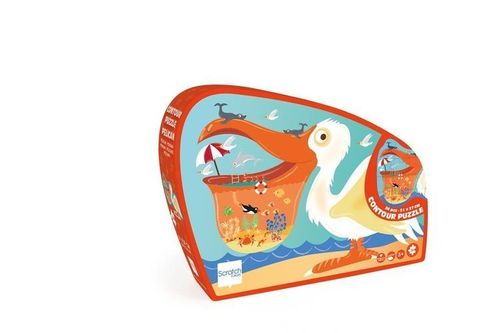 SCRATCH Puzzle konturowe Pelikan 24 elementy na Arena.pl