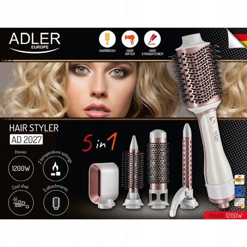 Suszarka Lokówka do włosów 5w1 Zimny nawiew Nasadki 19mm/21mm/38mm/72mm na Arena.pl