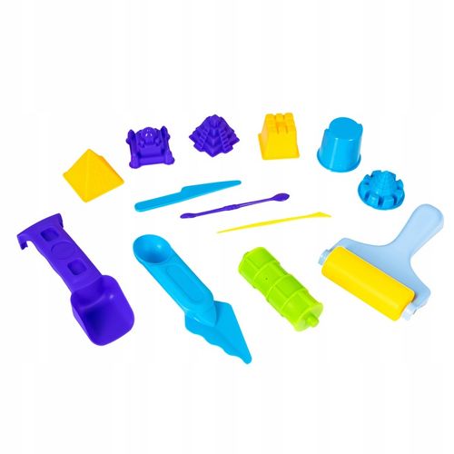 PIASEK KINETYCZNY POJAZDY BUDOWLANE DUŻY ZESTAW XXL DLA DZIECI PIASKOWNICA na Arena.pl