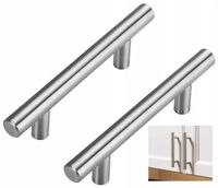 15X Uchwyt Meblowy Reling 96 Mm Srebrny Metalowy Uchwyt Do Szafek Szuflad