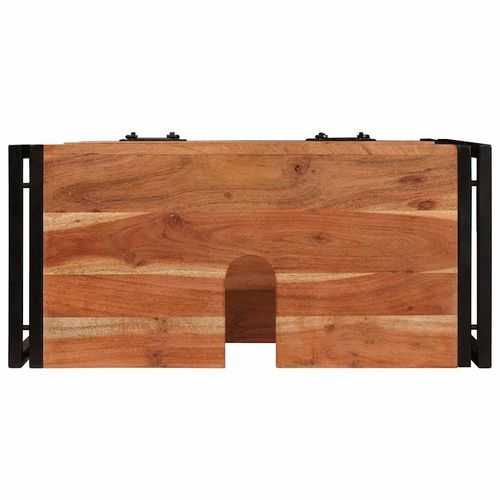 Szafka pod umywalkę z szufladą Lite drewno akacjowe i żelazo na Arena.pl