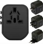UNIWERSALNY ADAPTER PODRÓŻNY Z SZYBKĄ ŁADOWARKĄ YATO YT-81300 USB USB-C USA