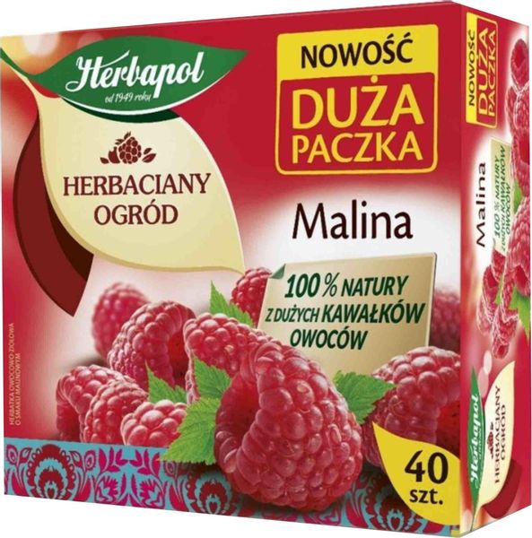 HERBAPOL Herbata Malina 40tb zdjęcie 1