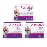 Zestaw 3x Prenatal DUO, 60kaps.+ 30kaps.
