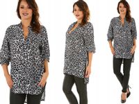 F299 PANTERKA asymetryczna TUNIKA długi RĘKAW