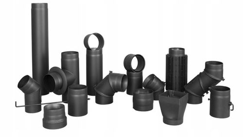 RURA SPALINOWA DŁUGOŚĆ 50 CM FI 130 MM CZARNA BLACHA 2 MM RURA na Arena.pl