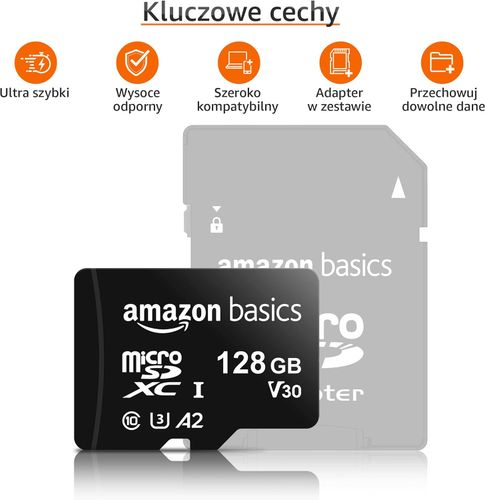 Karta microSD Amazon Basics LSMICRO128GU3 128 GB na Arena.pl