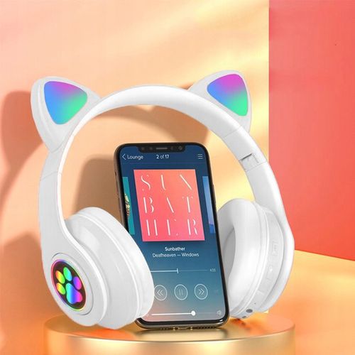 SŁUCHAWKI BEZPRZEWODOWE B39 Z USZAMI BLUETOOTH RGB KOCIE USZY DLA na Arena.pl