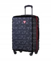 Walizka Średnia Podróżna Na Kółkach Twarda ABS PUCCINI Czarna ABS018B 1