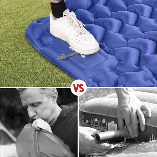 MATA SAMOPOMPUJĄCA MATERAC KARIMATA TURYSTYCZNA Z PODUSZKĄ NAMIOT KEMPINGU na Arena.pl