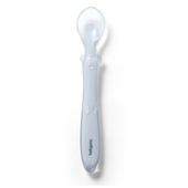 BABYONO Elastyczna silikonowa łyżeczka do karmienia niebieska