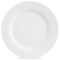 Talerz Obiadowy Płytki Płaski Duży Porcelanowy Biały Klasyczny Mona 27 cm