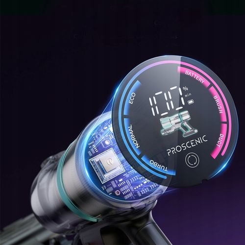 Odkurzacz bezprzewodowy PROSCENIC P16 45000Pa 550W światło LED zginana rura na Arena.pl