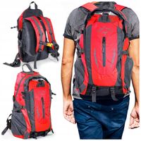 PLECAK TURYSTYCZNY 40L WYCIECZKOWY TREKKINGOWY PODRÓŻNY W GÓRY CZERWONY