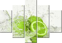 105CM 150CM OBRAZ 5 ELEM LIMONKA WODZIE DRUK