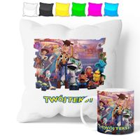 ZESTAW: KUBEK + POSZEWKA - TOY STORY - PREZENT WIELE WZORÓW + IMIĘ
