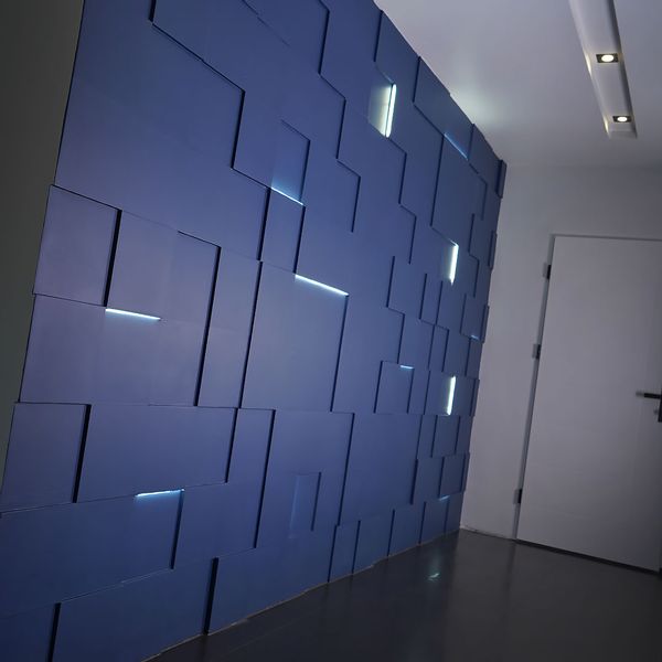 Panele Ścienne 3D KWADRAT 50x50 Dekoracyjne zdjęcie 3