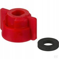 Pokrywka Dyszy,Bagnet,SW10,Czerw.,Z Uszczelką,5szt