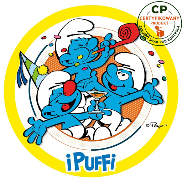 Opłatek na tort Smerfy zdjęcie 1