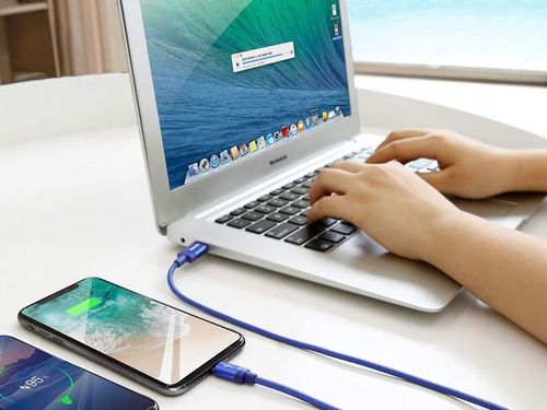 Kabel Baseus 3w1 USB-C Lightning micro USB 3.5A 1.2m Blue na Arena.pl