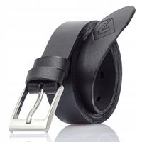 Pasek Długi Skórzany Męski 130 CM Czarny DO SPODNI