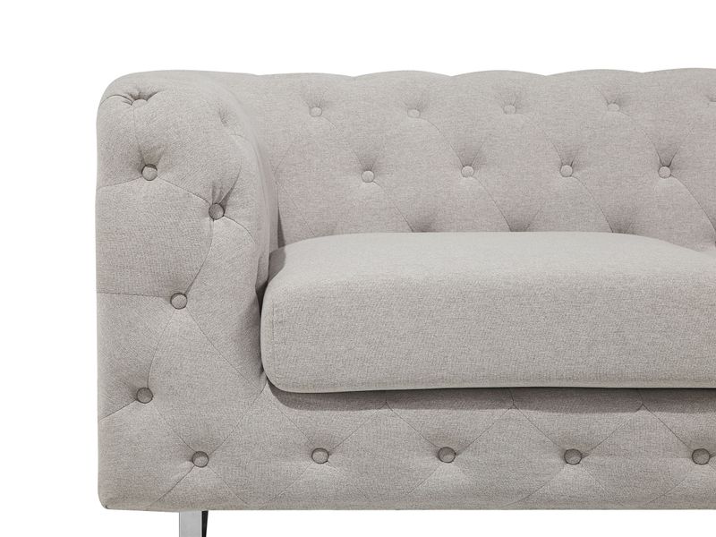 Sofa 2-osobowa beżowa VISSLAND zdjęcie 6