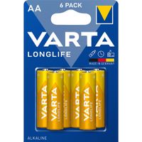Baterie VARTA Longlife AA 1,5V R6 LR06 Alkaliczne 6 szt.