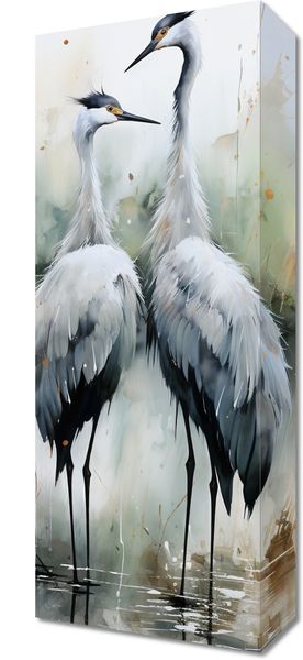 Obraz 20x50cm Tańczące Czaple zdjęcie 1