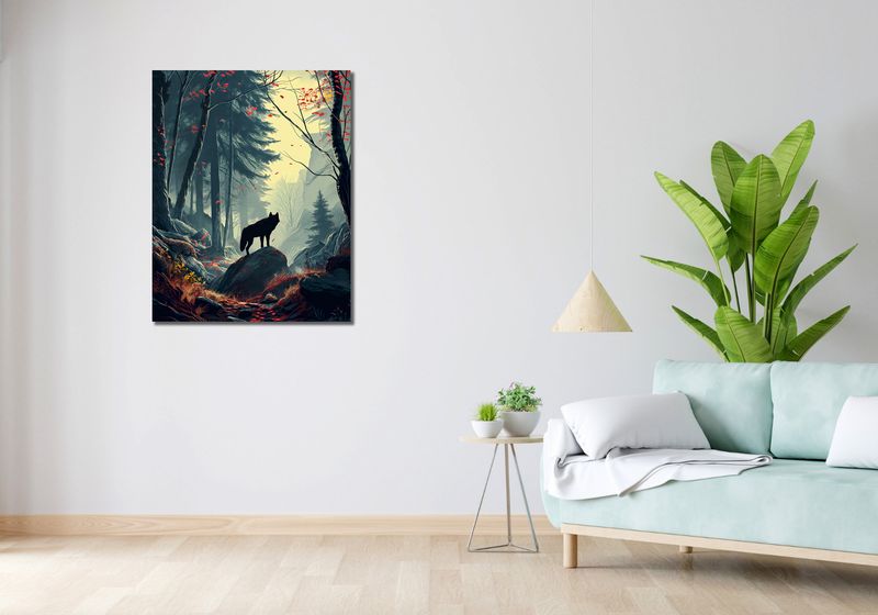 Obraz 70x90cm Leśne Echa zdjęcie 2