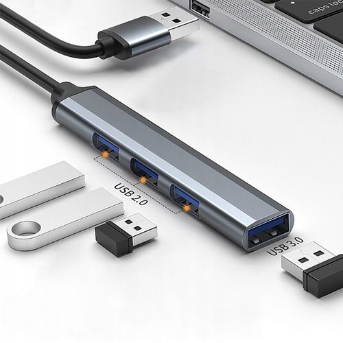 Qoltec Hub Adapter Rozdzielacz USB-C 3.0 4w1 USB 3.0 3x USB 2.0 5Gb/s na Arena.pl