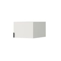 Nadstawka do szafy Napoli 1D 50 Biała (czarny uchwyt)