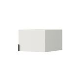 Nadstawka do szafy Napoli 1D 50 Biała (czarny uchwyt)