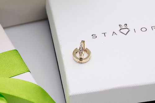 Złote kolczyki Staviori na Arena.pl