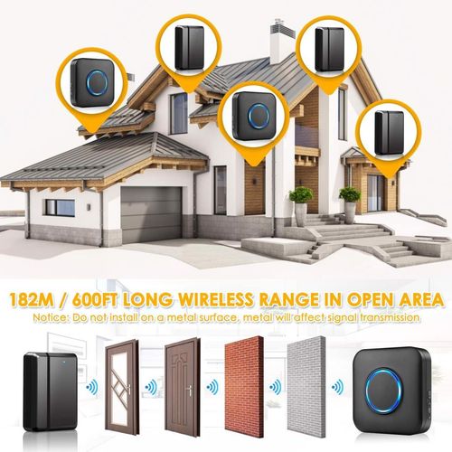 Czujnik ruchu bezprzewodowy do drzwi okien czarny na Arena.pl