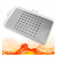 Ruszt Kominkowy Żeliwny dziurkowany do Kominka Pieca 43x25