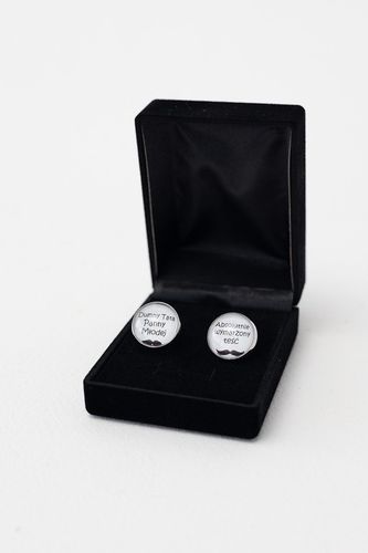 Spinki dla taty do mankietów w etui ślub prezent tata teść na Arena.pl