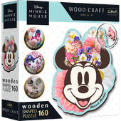 TREFL 20193 Puzzle drewniane Myszka Minnie 160 Stylowa Myszka Minnie