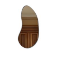 Lustro Łazienkowe Nieregularne LED - 80x160 - SANA Pion, z Podświetleniem