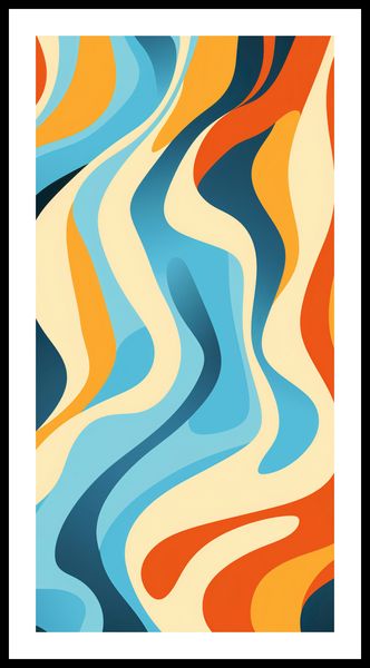 Plakat 50x100cm Tańczące Fale zdjęcie 3