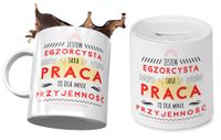 Dla Egzorcysty Zestaw Kubek + Skarbonka Na Prezent Z Nadrukiem Ze Zdjęciem