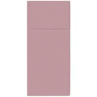 Serwetki papierowe kieszonki na sztućce Punta różowe brudny różowy, 50 szt.