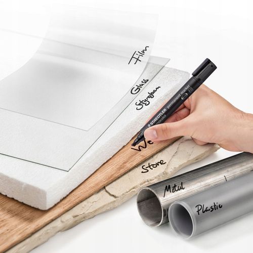 Marker permanent STAEDTLER 8kolorów ścięty 350WP8 na Arena.pl