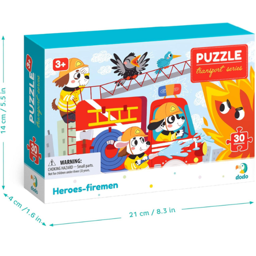 Puzzle Bohaterowie Strażacy 30 Elementów Urocze Psiaki Układanka Dla Dzieci na Arena.pl