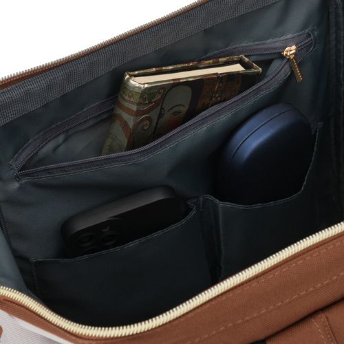 plecak materiałowy ptn alfa-5301 brown-beige na Arena.pl