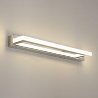 Nowoczesna Kinkiet Lampa Ścienna LED do Łazienkowego Chrom 4500K Mckalen