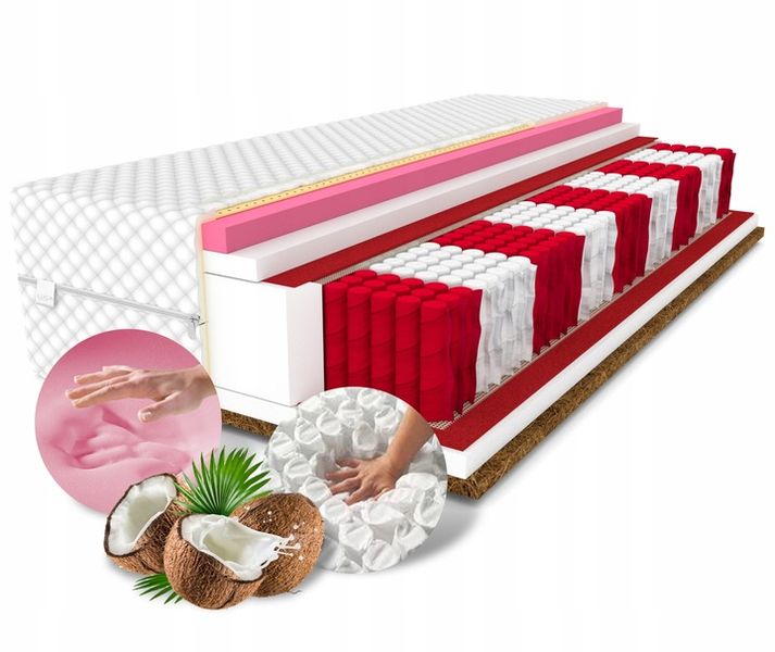 Materac 160x200 DIAMOND multipocket kokos visco zdjęcie 7