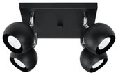Plafon LAMPA sufitowa SL.0446 kwadratowa OPRAWA reflektorki kule balls czarne