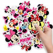 NAKLEJKI NA ZESZYT NALEPKA Z POSTACIAMI MYSZKA MINI MINNIE WZORY 10SZT